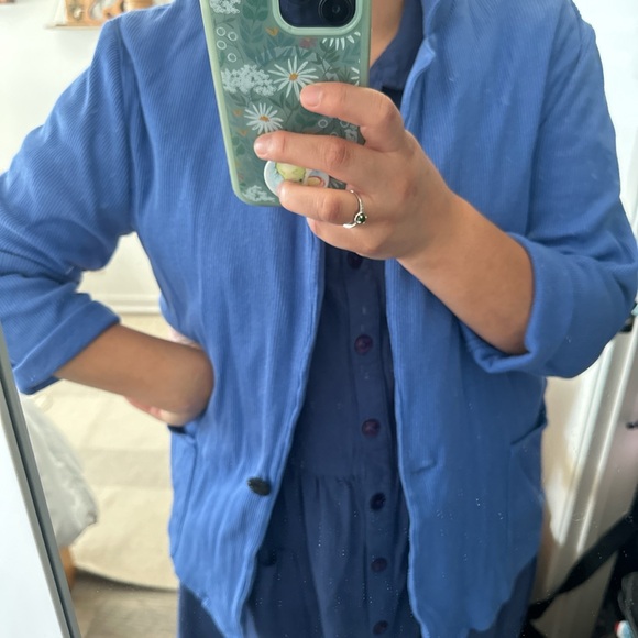Vintage periwinkle corduroy jacket - Picture 6 of 6